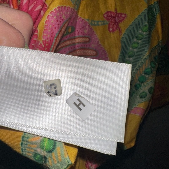 FARM RIO Macaw Bloom Crop Cotton Shirt Size Medium - Picture 7 of 8